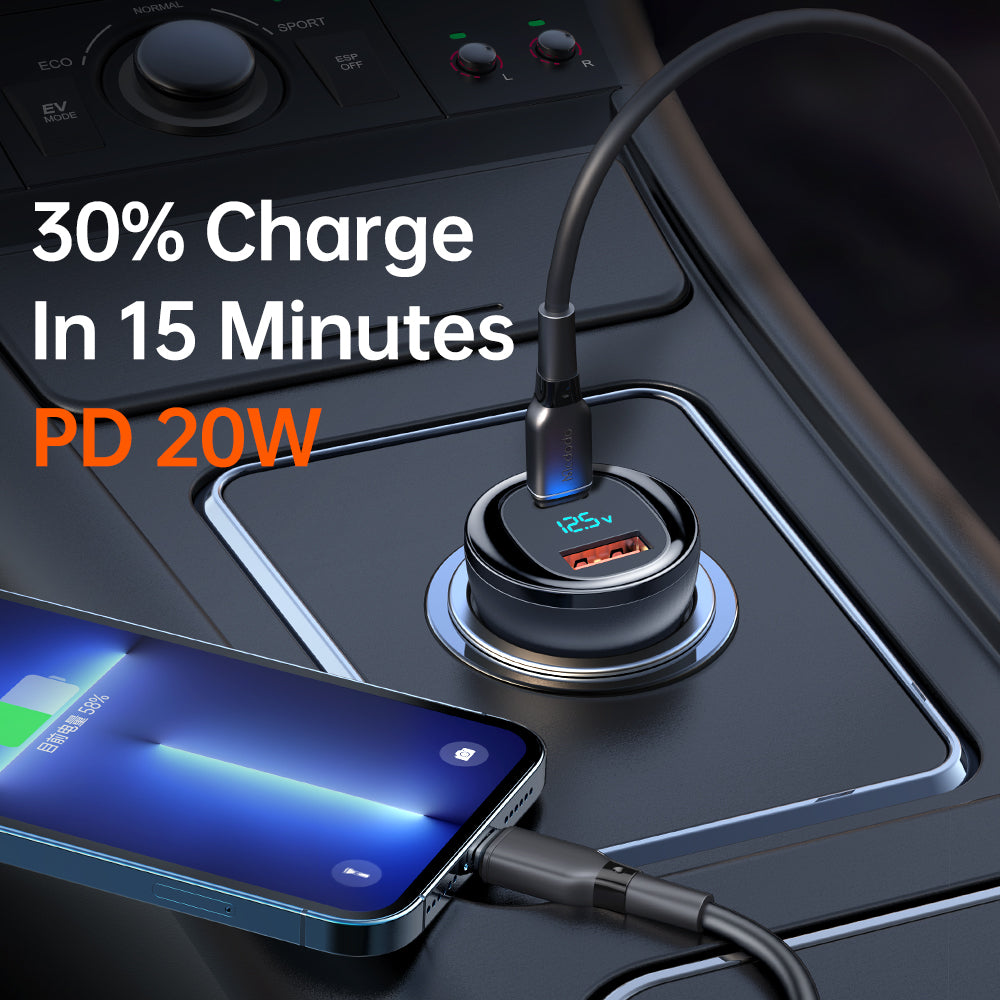 Mcdodo Aurora Series 95W 1A+1C Digital Display PD Car Charger product image