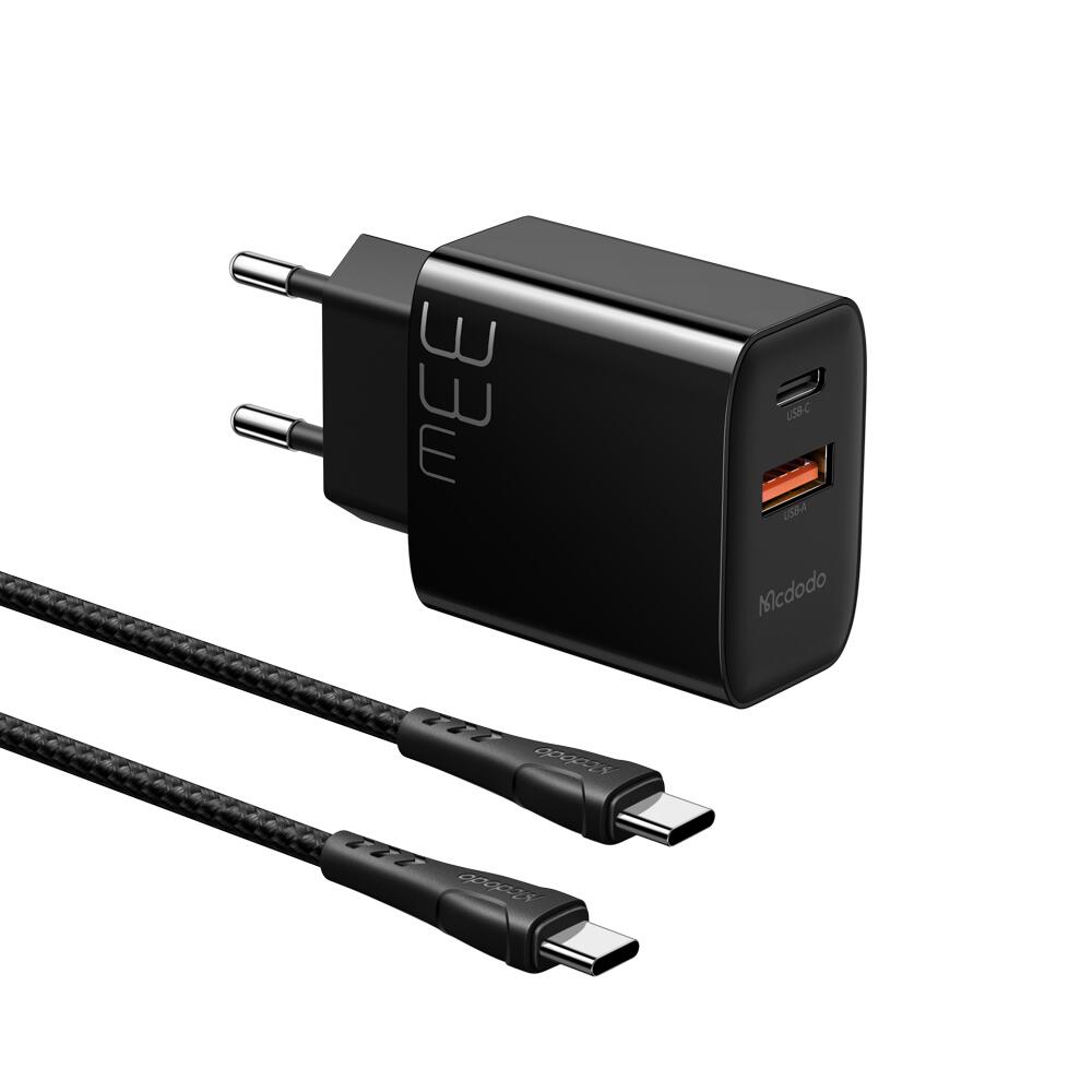Mcdodo 33W 1C+1A Fast Charger+ 60W C to C Cable product image