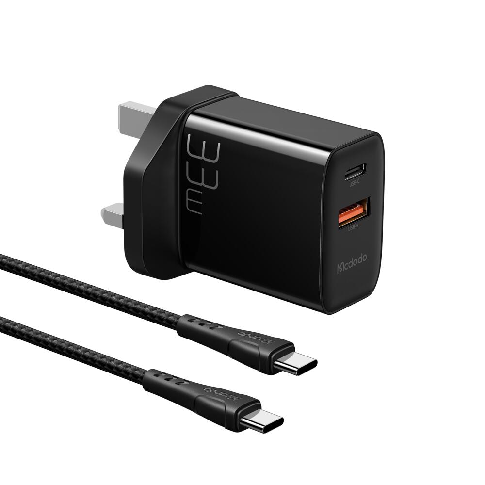 Mcdodo 33W 1C+1A Fast Charger+ 60W C to C Cable product image
